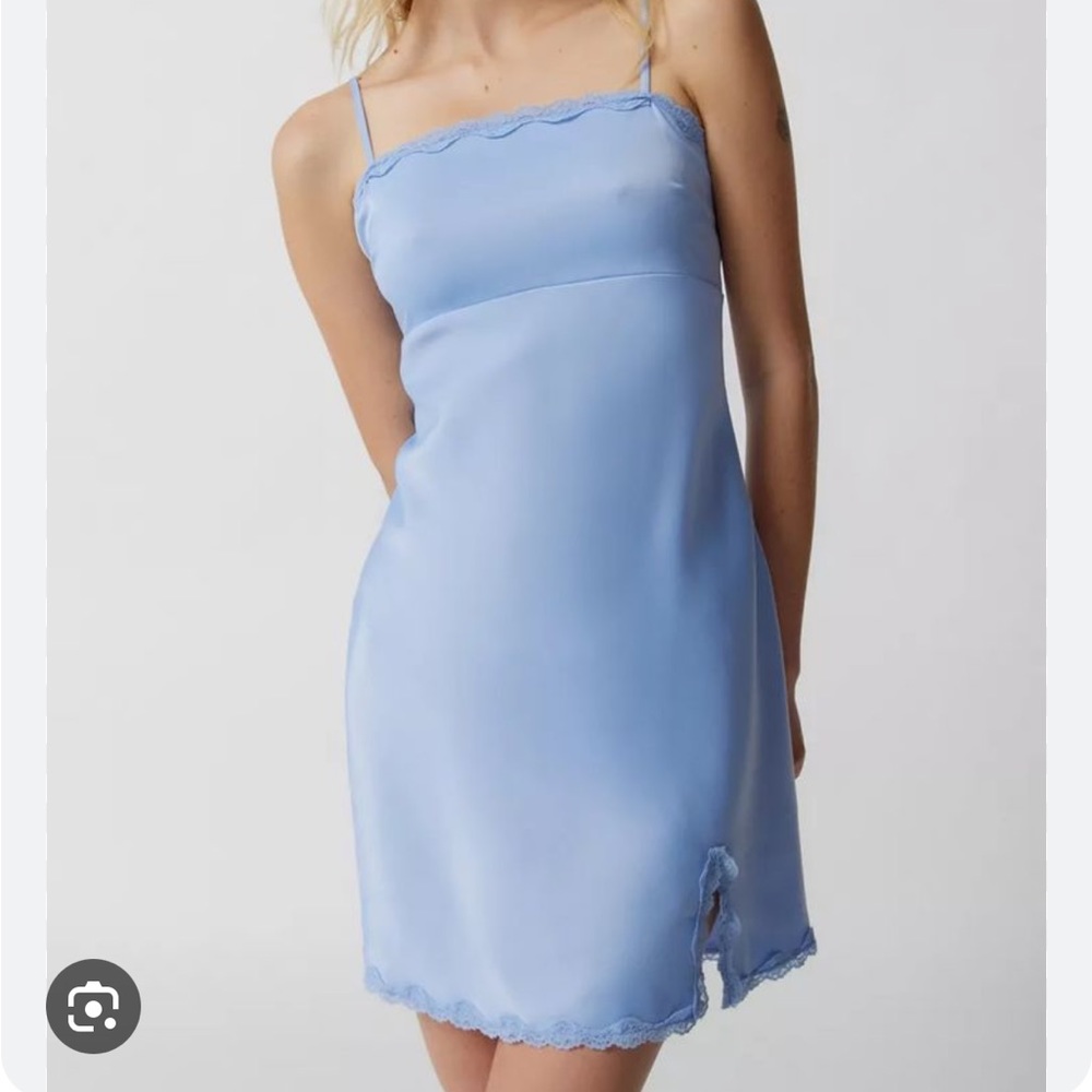 Urban Outfitters Lani Lace-Trim Mini Dress